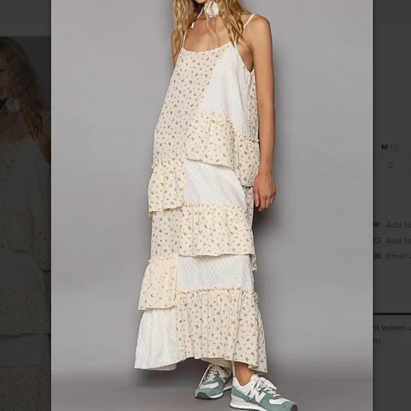 POL 🩵 #35 POL Maxi Dress Women's Floral Maxi Dress Summer Cami Dress SR26 - Picture 2 of 6